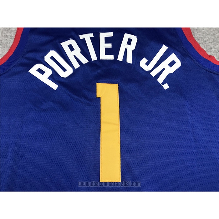 Camiseta Denver Nuggets Michael Porter JR. #1 Statement Azul